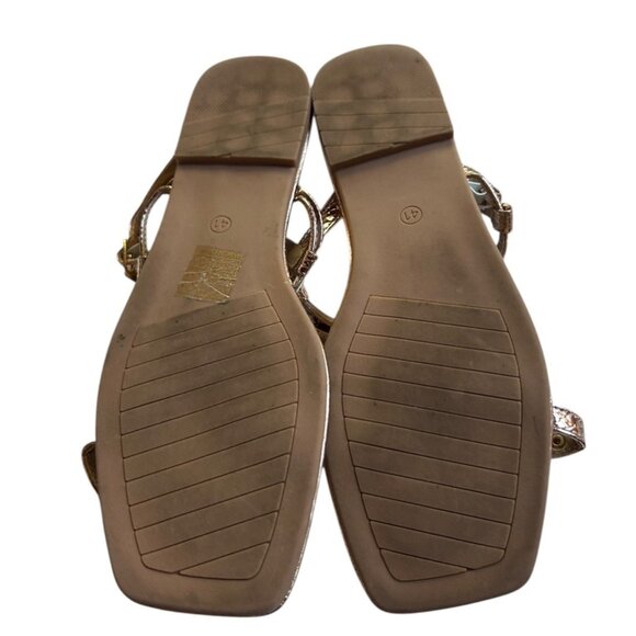 Embellished bejeweled gladiator sandals 10 - Picture 6 of 6